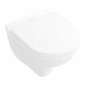 VILLEROY & BOCH O.novo Závěsné WC se sedátkem SoftClosing, DirectFlush, CeramicPlus, alpská bílá 5688HRR1