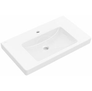 VILLEROY & BOCH Subway 2.0 Umyvadlo nábytkové 800x470 mm, s přepadem, otvor pro baterii, CeramicPlus, alpská bílá 717580R1