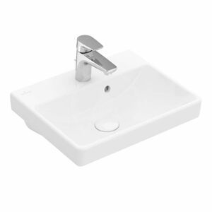 VILLEROY & BOCH Avento Umývátko 450x370 mm, s přepadem, 1 otvor pro baterii, alpská bílá 73584501