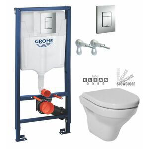 Rapid SL pro závěsné WC 38528SET s chromovou deskou + WC JIKA TIGO + SEDÁTKO DURAPLAST SLOWCLOSE 38772001 TI2