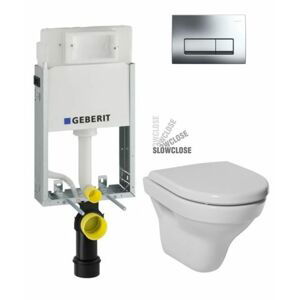 GEBERIT KOMBIFIXBasic vč. chromového tlačítka DELTA 51 + WC JIKA TIGO + SEDÁTKO DURAPLAST 110.100.00.1 51CR TI3