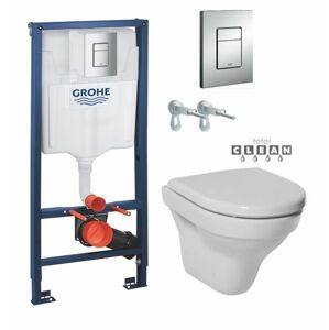 Rapid SL pro závěsné WC 38528SET s chromovou deskou + WC JIKA TIGO + SEDÁTKO DURAPLAST 38772001 TI3