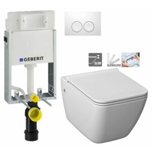 GEBERIT KOMBIFIXBasic vč. bílého tlačítka DELTA 21 + WC JIKA PURE + SEDÁTKO SLOWCLOSE 110.100.00.1 21BI PU2