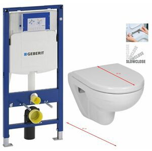 GEBERIT Duofix bez tlačítka + WC JIKA LYRA PLUS 49 + SEDÁTKO DURAPLAST SLOWCLOSE 111.300.00.5 LY4