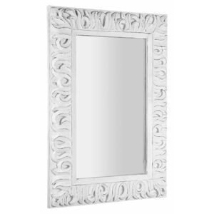 SAPHO ZEEGRAS zrcadlo ve vyřezávaném rámu, 70x100cm, bílá IN421
