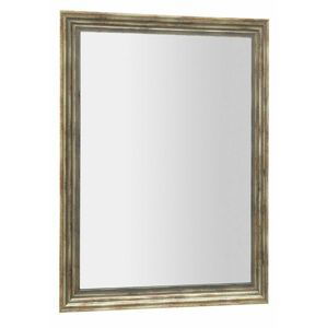 SAPHO DEGAS zrcadlo v dřevěném rámu 716x916mm, černá/starobronz NL730