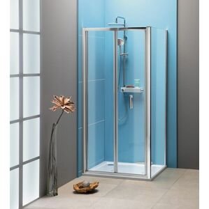 POLYSAN EASY čtvercový sprchový kout 900x900, skládací dveře, L/P varianta, čiré sklo EL1990EL3315