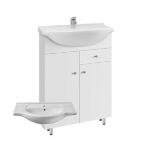 A-Interiéry Koupelnová skříňka s keramickým umyvadlem Vilma S 65 ZV vilma s65zv