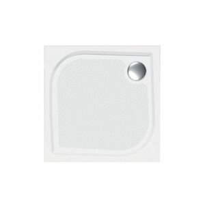 A-Interiéry Sprchová vanička z litého mramoru čtverec Noris SQ 90 (90x90x3 cm) norissq90