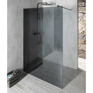 GELCO VARIO BLACK jednodílná sprchová zástěna k instalaci ke stěně, kouřové sklo, 1300 mm GX1313GX1014