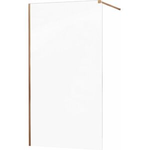 MEXEN/S KIOTO Sprchová zástěna WALK-IN 70x200 cm 8 mm, růžové zlato, transparent 800-070-101-60-00