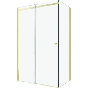 MEXEN/S OMEGA sprchový kout 110x70 cm, transparent, zlatá 825-110-070-50-00