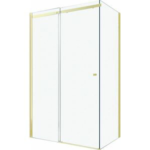 MEXEN/S OMEGA sprchový kout 120x70 cm, transparent, zlatá 825-120-070-50-00