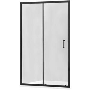 MEXEN Apia posuvné sprchové dveře 140 cm, transparent, černá 845-140-000-70-00