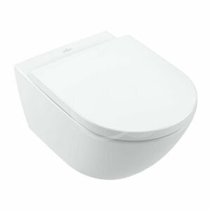 VILLEROY & BOCH Subway 3.0 Závěsné WC se sedátkem SoftClosing, TwistFlush, CeramicPlus, alpská bílá 4670TSR1