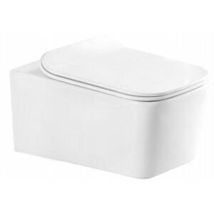 MEXEN York Závěsná WC mísa včetně sedátka s slow-slim, duroplast, bílá 30114000