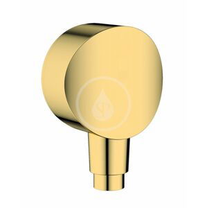 HANSGROHE Fixfit Sprchové kolínko S se zpětným ventilem, leštěný vzhled zlata 26453990