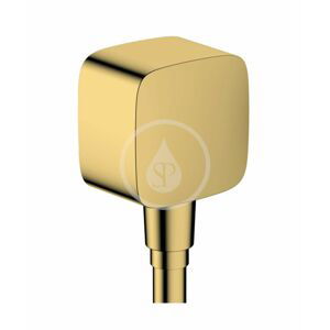 HANSGROHE Fixfit Sprchové kolínko se zpětným ventilem, leštěný vzhled zlata 26457990