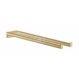 HANSGROHE AddStoris Držák ručníků dvojitý, délka 450 mm, kartáčovaný bronz 41770140