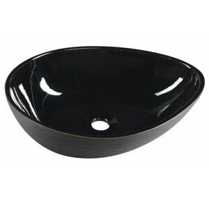 SAPHO PRIORI keramické umyvadlo 51x38 cm, černá PI030