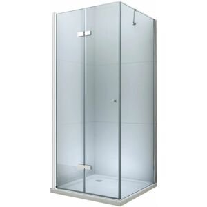 MEXEN/S Lima sprchový kout zalamovací 110x100 cm, sklo transparent, chrom + vanička 856-110-100-01-00-4010