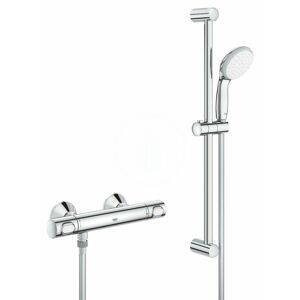 GROHE Precision Flow Sprchový set s termostatem na zeď, s tyčí 620 mm, chrom 34841000