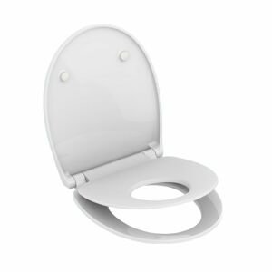 MEREO Samozavírací WC sedátko, duroplast, bílé, s odnímatelnými panty CLICK CSS119