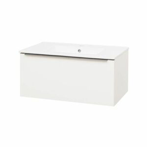 MEREO Mailo, koupelnová skříňka s keramickým umyvadlem 81 cm, bílá CN516