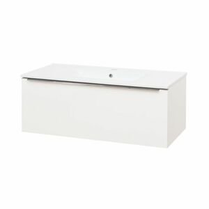 MEREO Mailo, koupelnová skříňka s keramickým umyvadlem 101 cm, bílá CN517