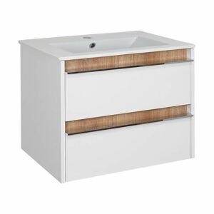 A-Interiéry Koupelnová skříňka s keramickým umyvadlem Flume 80 flume_80