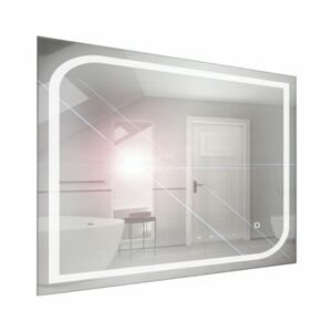 A-Interiéry Zrcadlo závěsné s pískovaným motivem a LED osvětlením Nika LED 6/100 nika led 6-100