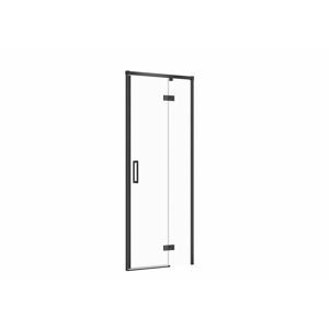 CERSANIT Sprchové dveře LARGA ČERNÉ 80X195 , pravé, čiré sklo S932-123