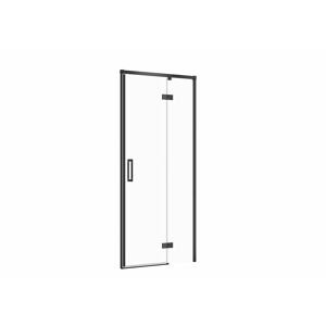 CERSANIT Sprchové dveře LARGA ČERNÉ 90X195, pravé, čiré sklo S932-124