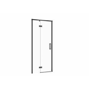 CERSANIT Sprchové dveře LARGA ČERNÉ 90X195, levé, čiré sklo S932-128