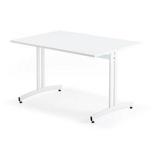 Stůl SANNA, 1200x800x720 mm, bílá