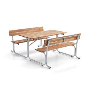 Piknikový stůl PARK, 1500 mm, hnědý