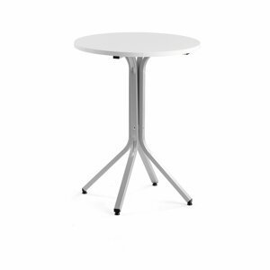 Stůl Various, ?700 mm, výška 900 mm, stříbrná, bílá