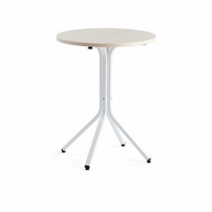 Stůl Various, ?700 mm, výška 900 mm, bílá, bříza