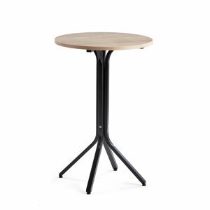 Stůl Various, ?700 mm, výška 1050 mm, černá, dub