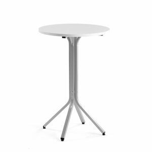 Stůl Various, ?700 mm, výška 1050 mm, stříbrná, bílá