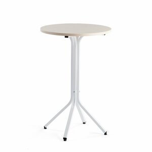 Stůl Various, ?700 mm, výška 1050 mm, bílá, bříza