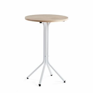 Stůl Various, ?700 mm, výška 1050 mm, bílá, dub