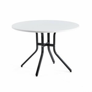 Stůl Various, ?1100 mm, výška 740 mm, černá, bílá