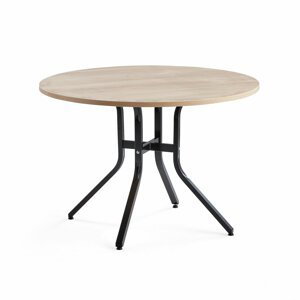 Stůl Various, ?1100 mm, výška 740 mm, černá, dub