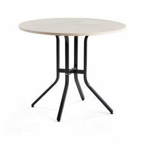 Stůl Various, ?1100 mm, výška 900 mm, černá, bříza