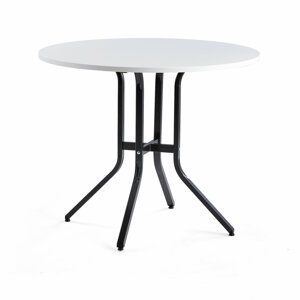 Stůl Various, ?1100 mm, výška 900 mm, černá, bílá