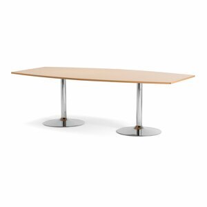 Jednací stůl Flexus, 240 x 120 cm, světle hnědá