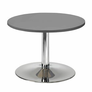 Konferenční stolek Monty, ?700 mm, šedá/chrom