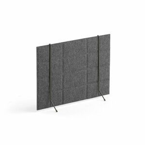 Samostatně stojící stolový paraván Split, 600x430 mm, tmavě šedý