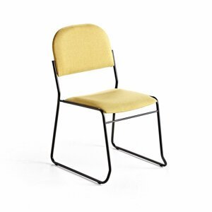Konferenční židle Dawson, textilní potah, žlutá